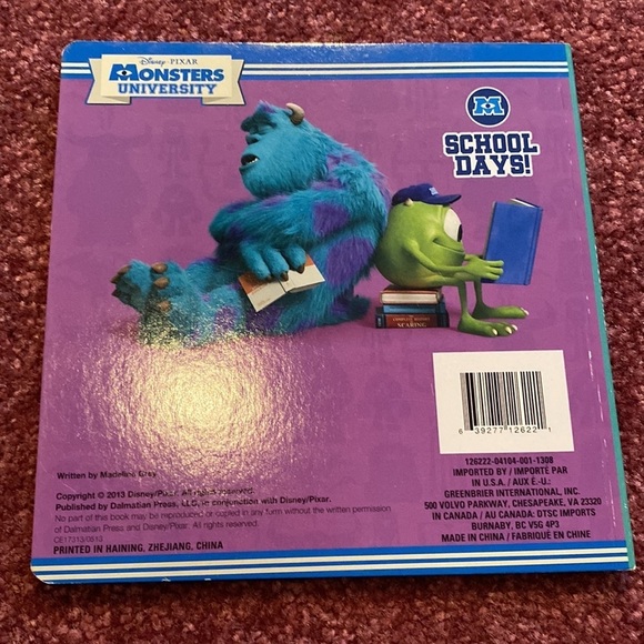 Disney monsters university book - Picture 2 of 5